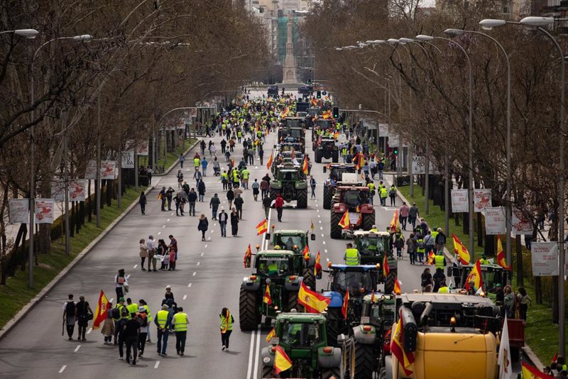 Tractorada hoy en el centro de Madrid: qué está pasando y por qué el campo vuelve a parar la capital