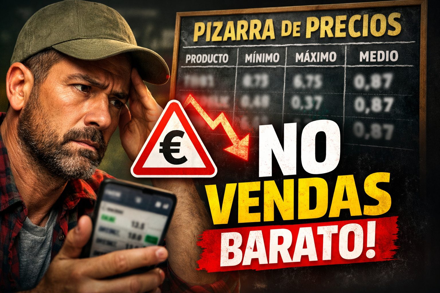 Cómo leer una pizarra de precios agrícolas sin confundirte